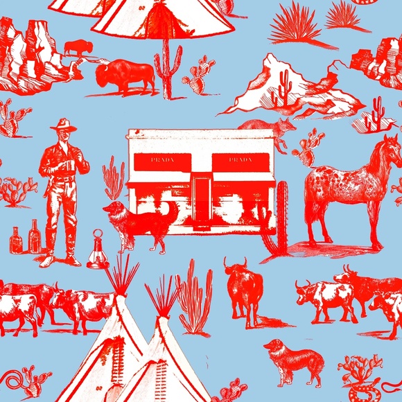 Katie Kime Peel & Stick Wallpaper - Marfa Toile - Picture 1 of 2